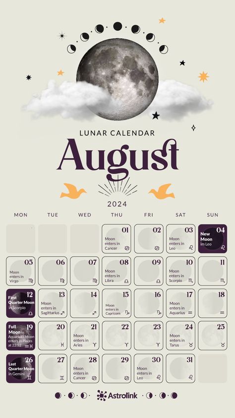 Lunar Calendar 2024: follow the Moon phases in each sign Moon Calendar 2024, Super New Moon, Fertile Period, The Moon Phases, Moon In Aquarius, Calendar June, Lunar Phases, Moon Calendar, Virgo Moon