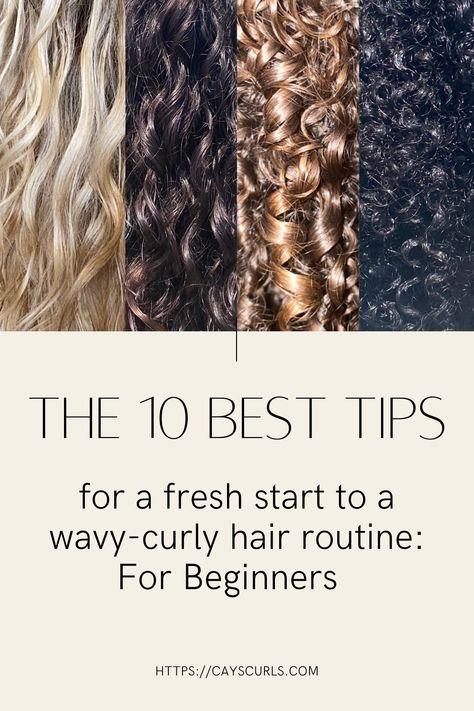 10 tips for a fresh start to a curly girl routine. First things you should know before you transition How To Get My Curly Hair Back Natural Curls, Easy Curly Hair Routine For Beginners, How To Take Care Of 2c Curly Hair, How To Defrizz Curly Hair Diy, How To Care For Naturally Curly Hair, Products To Straighten Curly Hair, How To Take Care Of Wavy/curly Hair, How Do I Know If I Have Curly Hair, How To Train My Hair To Be Curly