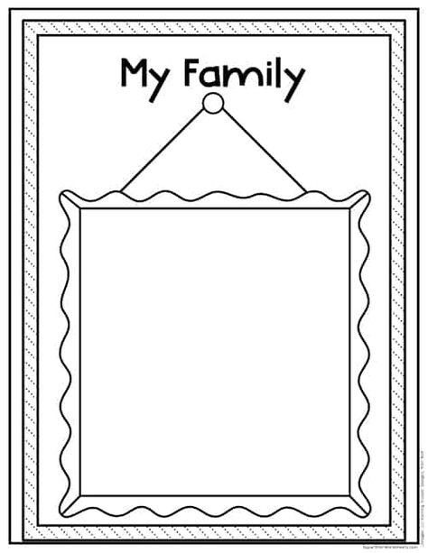 Preschool Crafts For Family Theme, Draw Your Family Activity, All About Me Kindergarten Activities Free Printable, All About Me Preschool Theme Free Printable, Preschool Favorites Printable, All About My Family Crafts For Preschoolers, Family Portrait Activity Preschool, Preschool All About Me Activities Lesson Plans, All About Me Preschool Board Ideas