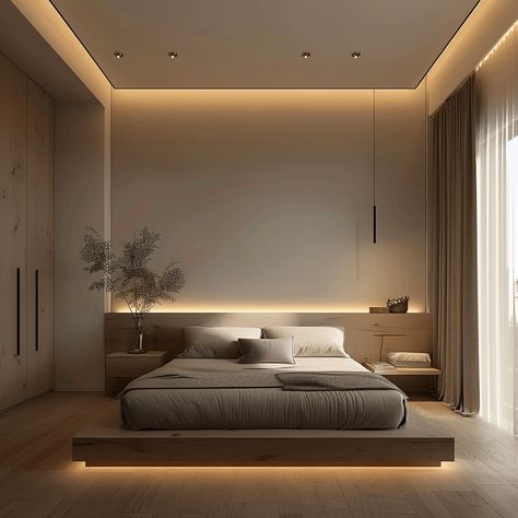 Minimalist Bedroom Color, Woodworking Hacks, Bedroom Color Combination, Modern Luxury Bedroom, Bedroom Wall Designs, Wall Designs, 아파트 인테리어, Bedroom Bed Design, Bedroom Headboard