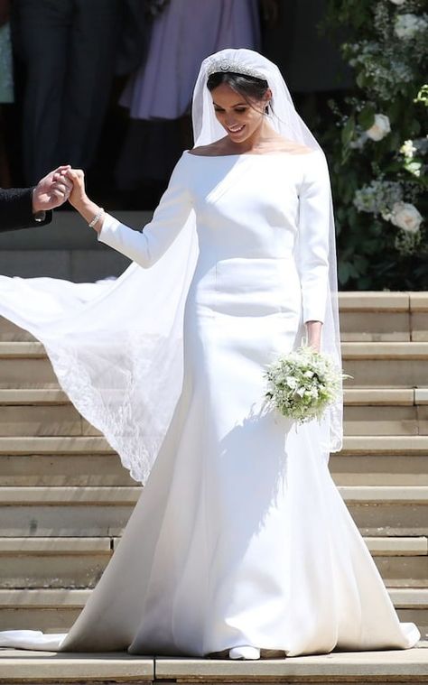 Givenchy Wedding Dress, Meghan Markle Dress, Harry And Meghan Wedding, Meghan Markle Wedding Dress, Celebrity Wedding Photos, Royal Wedding Gowns, Meghan Markle Wedding, Second Wedding Dresses, Princess Meghan