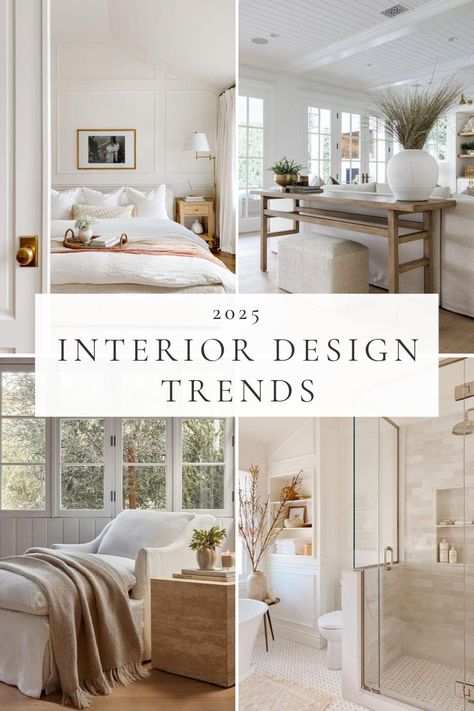 Interior Design Trends for 2025: Beautiful Home Decor Ideas to Try Now – jane at home Home Office Beauty Room, Different Home Design Styles, The Inspired Room, Colors For Homes Interior, Styles Of Homes Interior, Practical Decorating Ideas, Decor Types Interior Design, 2025 House Design Trends, Home Decor 2025 Trends