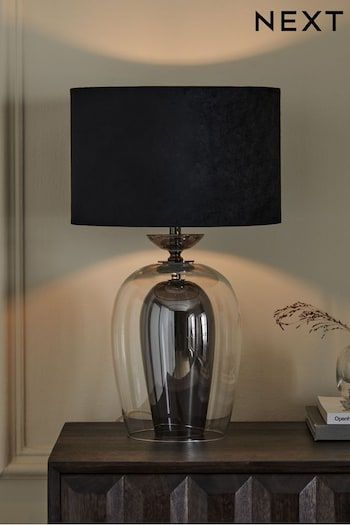 Desk & Table Lamps | Bedroom Table lamps | Next UK Black Table Lamps Living Room, Bedside Table Lamps Bedrooms, Pink Bedroom Accessories, Small Bedside Table Lamps, Black Bedside, Narrow Hallway Decorating, Black Interior Design, Lamps Bedroom, Beige Living Rooms