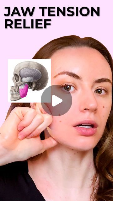 Anastasia Goron on Instagram: "Discover relief and relaxation with my Jaw Release Massage tutorial, also great for those dealing with TMJ issues. 🌟👄 This focused massage technique targets the tension and discomfort in the jaw area, offering a soothing solution for anyone experiencing TMJ symptoms or simply looking to alleviate stress in their facial muscles. By incorporating gentle yet effective movements, this massage not only aids in releasing jaw tightness but also promotes overall facial relaxation. Perfect for integrating into your nightly routine or whenever you need a moment of calm. Join me in exploring the benefits of this simple, yet powerful practice. Ready to say goodbye to jaw tension? #AllYouCanFace #JawRelease #TMJRelief #FacialMassage" Jaw Relaxing Exercises, Jaw Massage Trigger Points, Jaw Tension Relief Massage, How To Relax Jaw Muscles, Lock Jaw Relief, Tmj Massage Techniques, Jaw Muscle Release, Relax Jaw Muscles, Release Jaw Tension