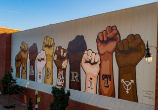 Community Painting Ideas, Environmental Justice Art, Inclusion Artwork, Art About Community, Community Mural Ideas, Equity Art, Diversity Mural, Justice Artwork, Social Justice Art