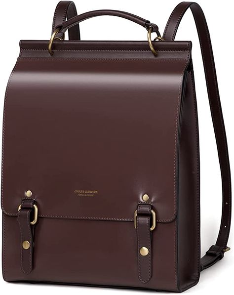 Elegant Brown Leather Backpack For School, Elegant Brown School Backpack, Business Faux Leather Backpack Bag, Large Capacity Faux Leather Rectangular Backpack, Large Capacity Rectangular Faux Leather Backpack, Rectangular Large Capacity Faux Leather Backpack, Large Capacity Rectangular Backpack For Office, Rectangular Faux Leather Backpack For Daily Use, Rectangular Faux Leather Backpack With Adjustable Strap