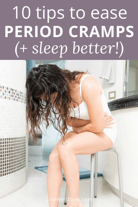 Are painful menstrual cramps keeping you from getting a good night's sleep? Use these home remedies for painful periods. You'll learn about smoothies for menstrual cramp relief, essential oils for period cramps, heating pads, and many other natural remedies for a healthy menstrual cycle. Home Made Heating Pads, Period Cramps Relief Sleep Positions, Positions For Cramps, Sleeping Positions For Period Cramps, Oils For Period Cramps, Essential Oils For Period Cramps, Menstrual Massage, Essential Oils For Period, Periods Pain