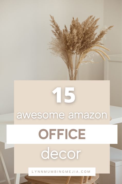 Best Office Decor, Cute Boho Office Ideas, Modern Farmhouse Desk Decor, Small Office Decor At Work Desk Ideas, Country Farmhouse Office Ideas, Office Credenza Decor Ideas, Neutral Office Wall Decor, Boho Modern Office Space, Modern Aesthetic Office