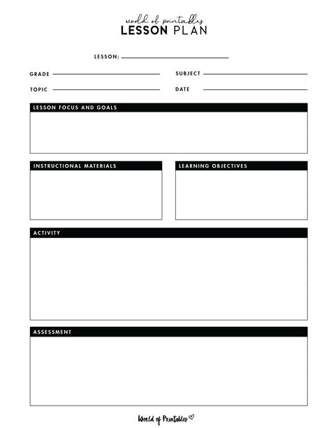 Lesson Plan Template Free Middle School, Free Lesson Plan Template Editable, Teacher Lesson Plan Template Free, Third Grade Lesson Plans, Lesson Planner Template, Teacher Lesson Plans Template, Blank Lesson Plan Template, Editable Lesson Plan Template, Esl Ideas