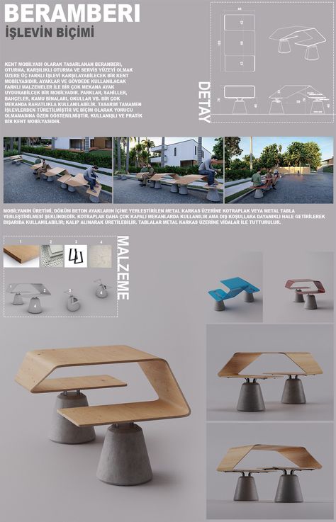 BERAMBER urban furniture design on Behance Architecture Furniture Design, Urban Furniture Design Concept, Furniture Design Board, Poster Furniture Design, Product Design Panel, Product Design Presentation Board, Urban Design Furniture, Furniture Design Layout, Furniture Design Poster