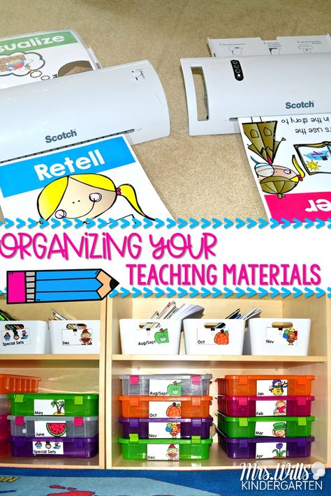 Read aloud organization tips for your classroom resources. Lots of ideas for organizing your teaching materials and your books, so your lesson plans will be seamless! See how I also organize my rubrics and anchor charts Organisation, Read Aloud Organization, Ideas For Organizing, Tips For Organizing, High School Education, Kindergarten Printables, Read Aloud Books, Education Organization, Education Motivation