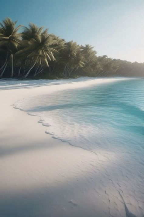 june 2024 mood Life In Paradise, Beach Entry Pool, Sand Island, White Sand Beaches, Adventure Inspiration, White Beach, Beaches In The World, Beach Paradise, Paradise Island