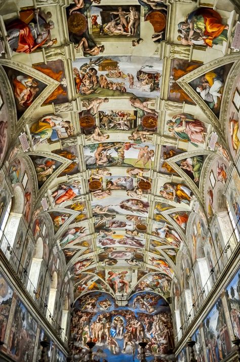 Sistine Chapel Ceiling, The Sistine Chapel, Vatican Museum, Museum Interior, Istoria Artei, Interactive Museum, Things To Do In Italy, Most Famous Paintings, Sandro Botticelli