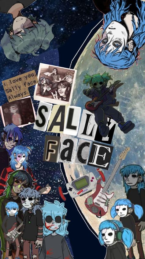 #sallyface #wallpaper #salfisher | Sally face wallpaper!! Sallyface Wallpaper, Sally Face Wallpaper, Face Wallpaper, Sally Face Game, Fangirl Problems, Sea Wallpaper, Sally Face, Vintage Wallpaper, Cute Wallpapers