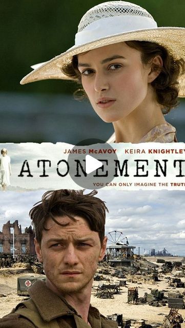 Movie | Web series | Animation on Instagram: "Movie- Atonement(2007)🎬

-2h 3m

Plot - Briony, an aspiring writer, catches her elder sister in a passionate embrace with her lover, Robbie. Jealous, she accuses Robbie of raping her cousin, a lie that changes the course of three lives.

Genre - Romance/War

Imdb - 7.8⭐️

#atonement #atonementmovie #fyp #trending #hollywood #goodmovie #fypシ #netflix #love #moviequotes #warmovie" Atonement Movie Poster, Atonement Poster, Romantic Movie Posters, Atonement Movie, Young Johnny Depp, Tea Quotes, Best Movie Posters, Dvd Collection, Aspiring Writer