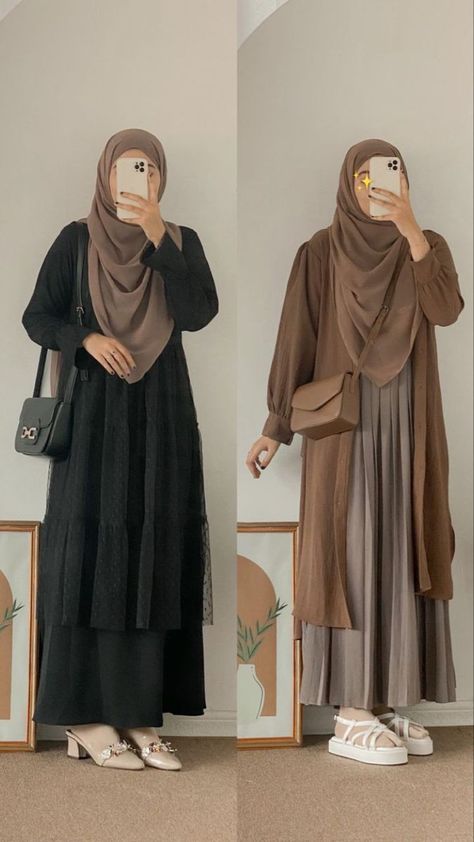 Muslimah Fashion Casual, Modest Dressing, Abaya Collection, Japanese Minimalist, Hijab Wear, Girls Hijab, Muslimah Outfit, Modest Fashion Hijab, Muslim Outfits Casual