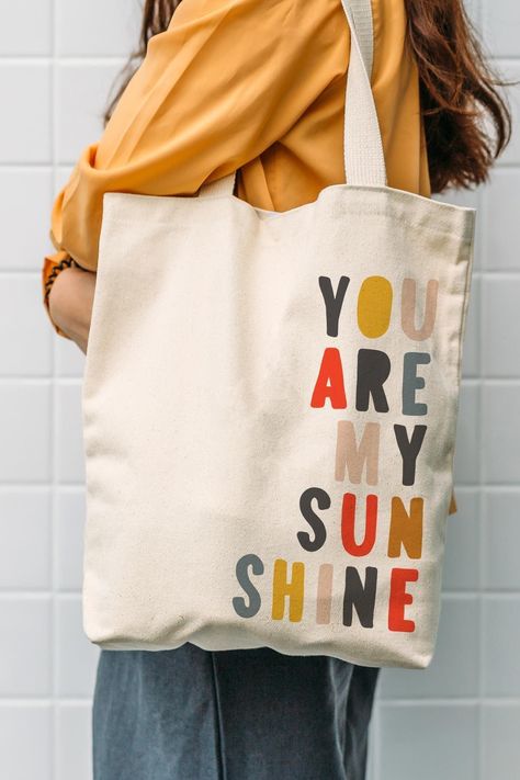 Get rid of plastic bags by purchasing this wonderfully designed tote bag right now and take your first eco-friendly step for our world! With our fast delivery times and fast shipping, you can receive your 100% cotton tote bags in a very short time. * size: 35x40cm * fabric: 140gr. 100% cotton raw cloth * Handle size: Shoulder handle (70cm) * Usage areas: Daily bag, beach bag, shopping bag, kanevice embroidery * It is printed using uv digital, silkscreen and transfer printing methods. And it is l Picnic Crafts, Diy Tote Bag Design, Handpainted Tote Bags, Desain Tote Bag, Totes Ideas, Tods Bag, Boho Tote Bag, Sac Diy, Printed Canvas Tote Bag