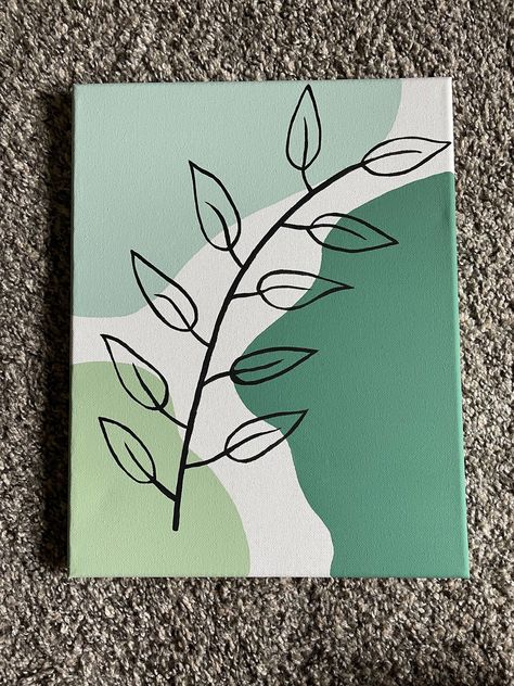 Items To Paint On, Minimalistic Drawing Ideas, Inspirational Painting Ideas, Line Art Canvas Painting, Positive Paintings, Minimalistic Line Art, Room Design Inspiration, Diy Canvas Art Easy, Cute Easy Paintings