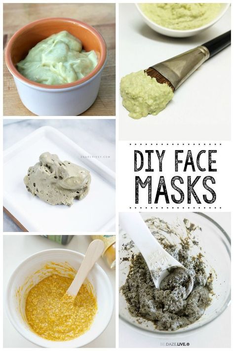 Make your own DIY face masks from stuff sitting in your kitchen. Diy Exfoliating Face Scrub, Diy Honey Face Mask, Green Tea Face Mask, Coconut Oil Face Mask, Cucumber Face Mask, Diy Face Scrub, Coffee Face Mask, Green Tea Face, Honey Face Mask