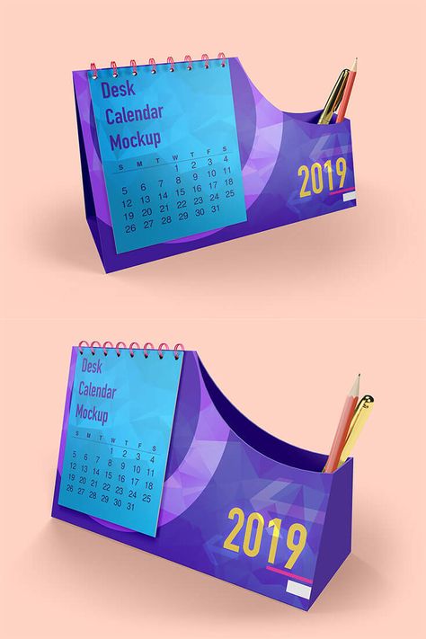 Free Calendar Desk Mockup Pack comes in a custom variation with pencil box or pocket on the side of the calendar, this mockup allows you to place the artworks for the calendar body/carton and the calendar notes, turn the pencil/pen object on and off. You can use this in a great way to showcase calendar cover design in your projects. via @creativetacos Calender Desk, Creative Calendar Ideas, Creative Desk Calendar, Desk Calendar Mockup, Calendar Design Inspiration, Desk Calendar Design, Table Calendar, Kalender Design, Creative Calendar