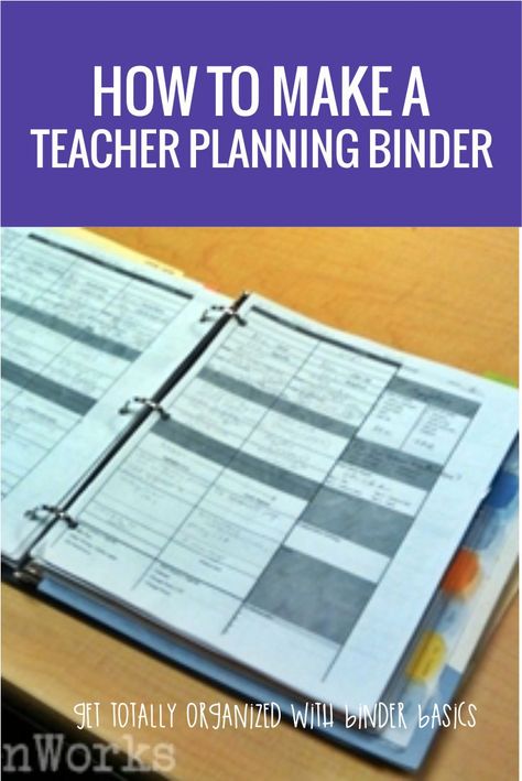 Seriously - the best thing I've done... ever. How to Make a Teacher Planning Binder {Binder Basics} Lesson Plan Binder Organization, Organisation, Curriculum Binder Organization, Lesson Planning Tips New Teachers, Teacher Planning Binder, Free Teacher Binder, School Organization Tips, Planning School, Teacher Lesson Planner