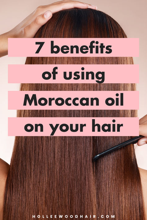 7 benefits of using Moroccan oil on your hair Moroccan Oil Leave In Conditioner, Moroccan Oil Hair Mask, Moroccan Hair Oil, Healthy Relaxed Hair, Drugstore Hair Products, Moroccan Oil Hair, Hair Facts, Two Tone Hair, Awesome Hairstyles