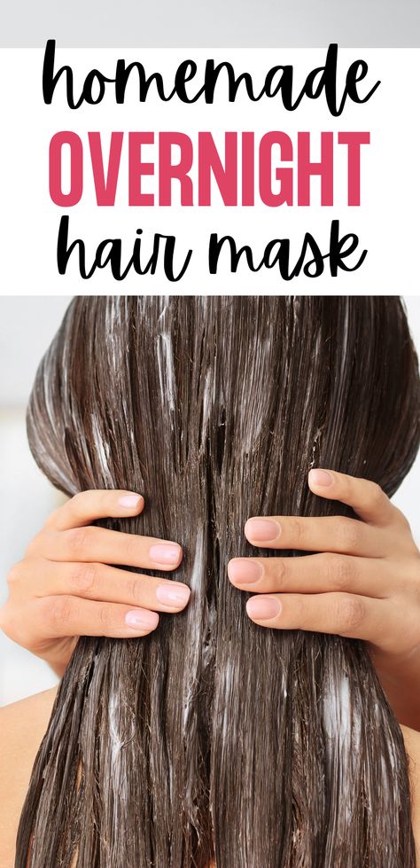 Hair Mask For Falling Out Hair, Soft Shiny Hair Diy, Anti Breakage Hair Mask Diy, Soft Hair Mask Diy, Overnight Hair Mask For Curly Hair, Diy Hair Mask Overnight, Overnight Hair Mask For Growth, Overnight Hair Mask For Damaged Hair, Homemade Overnight Hair Mask