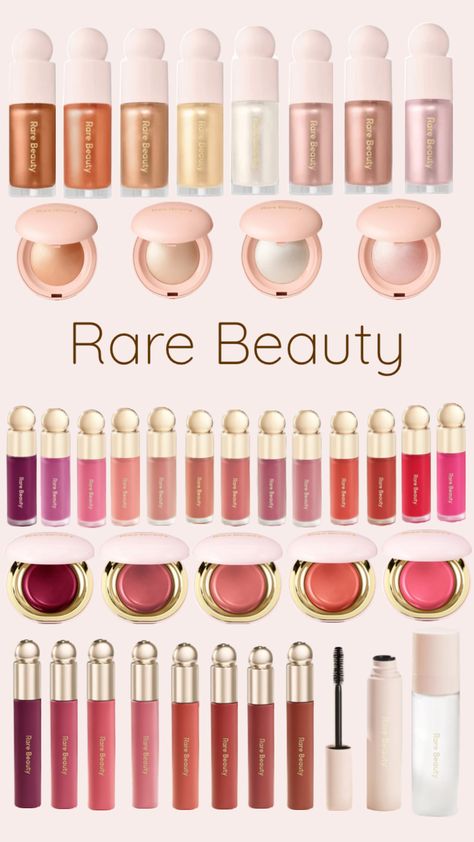 #rarebeauty #blush #highlighter #lipoil #mascara #liquidblush #liquidhighlighter #rarebeautymakeup #beauty #makeup #inspo #settingspray Evening Eye Makeup, Preppy Makeup, Parfum Victoria's Secret, Dag Make Up, Simple Makeup Tips, Sephora Skin Care, Eye Makeup Pictures, Ethereal Makeup, Blush Highlighter