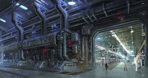 ArtStation - Project Verdas - environment20, Michal Kus Sci Fi Floor, Scifi Environment, Scifi Interior, Interior Concept Art, Spaceship Interior, Sci Fi City, Sci Fi Environment, Interior Concept, Space Station