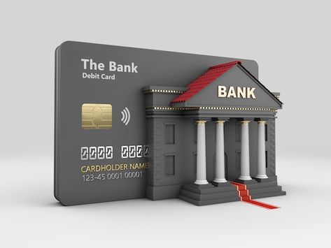 Photo 3d rendering of credit card with b... | Premium Photo #Freepik #photo #bank-safe #vault #bank-vault #money-safe Banks Advertising, Banks Ads, Bank Safe, Solar Power Plant, Banks Building, Best Credit Cards, Home Equity, Graphic Design Background Templates, Book Design Layout