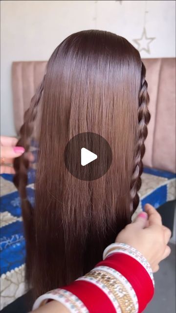 School Dance Hairstyles Easy, Gymnastics Competition Hairstyles For Long Hair, Hairstyles For Long Hair With Braids, Cool Hairstyles Medium Hair, Medieval Princess Hairstyles, Easy Braid Hacks, Medieval Hairstyles Tutorial, Two Braid Bun, Long Hairdos Easy