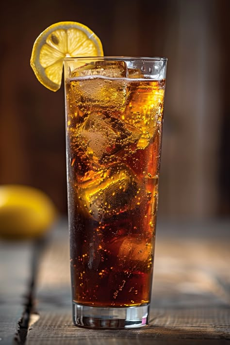 Classic Long Island Iced Tea Recipe with Rum #cocktails #cocktailrecipes #classiccocktails Long Island Tea Cocktails, Classic Alcoholic Drinks, Long Island Cocktail, Long Island Iced Tea Recipe, Long Island Iced Tea Cocktail, Alcohol Mixers, Home Bartender, Iced Tea Recipe, Drink Syrups