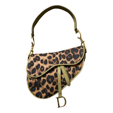 Rare Dior Leopard Print Saddle Bag Material - Canvas, Leather , Gold Tone Hardware Condition- Very Good Never Worn Rare Dior Saddle Bag, Vintage Dior Purse, Cheetah Print Purse, Leopard Print Purse, Leopard Print Things, Everyday Designer Bag, Rare Bags, Blonde Glamour, Popular Designer Bags