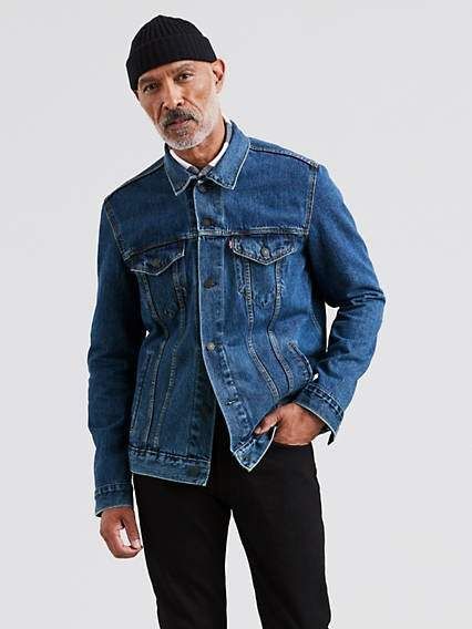 Levis Trucker Jacket, Trucker Jacket Men, Model Man, 2020 Style, Denim Jacket Fashion, Jean Jacket Men, Mens Fashion Smart, Mens Fashion Rugged, Men's Outfits