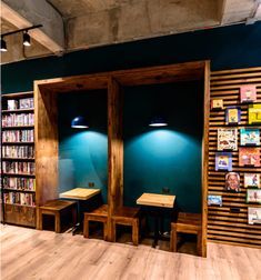 Bookstore Cafe Interiors, Library Shop Design, Coffee Shop Library Design, Book Coffee Shop Design, Bookshop Cafe Interior Design, Book Cafe Interior Design Ideas, Book And Coffee Shop Ideas, Bookstore Coffee Shop Ideas, Small Bookstore Cafe Aesthetic