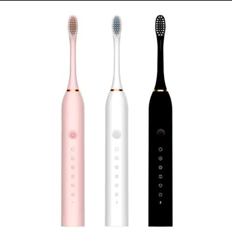 Electric Ultrasonic Toothbrush Six Speed Mode Home Soft Hair Usb Charging Waterproof Adult Tooth Cleaner Automatic Couple Set Automatic Toothbrush, Toothbrush Accessories, Power Toothbrush, Plaque Removal, Sonic Electric, Sonic Electric Toothbrush, Sonic Toothbrush, Manual Toothbrush, Electric Toothbrush