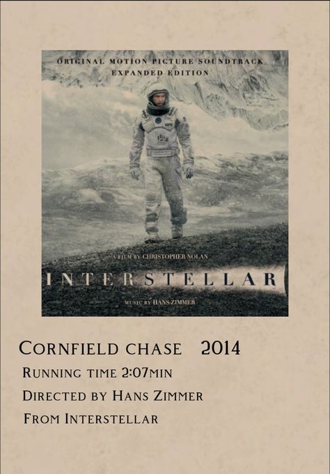 Soundtrack, Cornfield Chase, Collage Photos, Christopher Nolan, Interstellar, Room Posters, Motion Picture, Wall Collage, Photo Collage