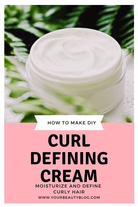 How to make a DIY curl cream recipe for curly hair and for wavy hair. This easy homemade curl cream has shea butter, coconut oil, and aloe vera gel so it's lightweight and won't weigh down your hair. This is for curly hair diy curl cream to define curls. Make a DIY natural homemade curl cream for DIY hair care. This is the best recipe I've made for homemade diy hair care. #curlcream #diy #sheabutter #curlyhair Curly Hair Cream, Diy Curls, Natural Hair Diy, Curl Defining, Hair Care Recipes, Curl Defining Cream, Homemade Hair Products, 4c Natural, Diy Hair Care