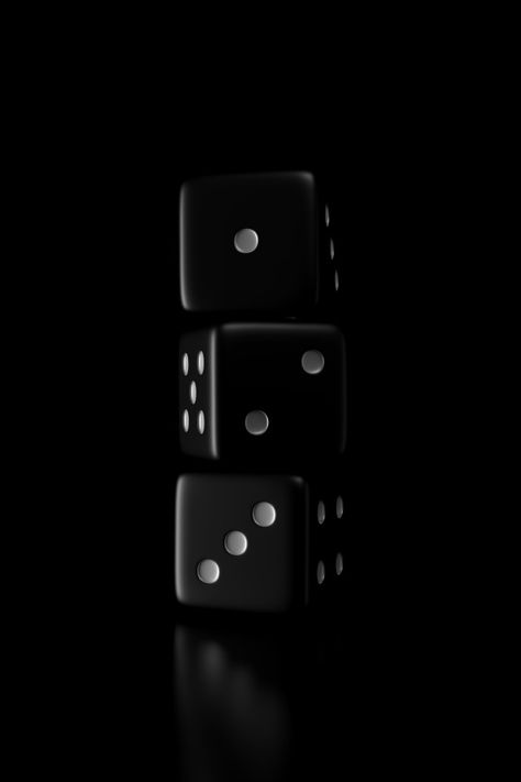 Light and shadow of dice Premium Photo | Premium Photo #Freepik #photo #light Photos With Black Background, Things That Are Black, Black Things Photography, Black Objects Aesthetic, Black Photography Dark, Black Things Aesthetic, Black On Black Photography, Black Colour Aesthetic, Matt Black Aesthetic