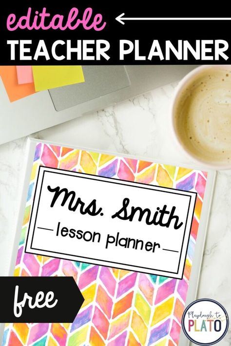 Plato, Organisation, Teacher Lesson Planner Printable Free, Free Teacher Planner, Teacher Planning Binder, Teacher Binder Printables Free, Teacher Planning Pages, Free Teacher Binder, Free Lesson Planner