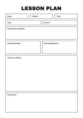 Simple Blank Twitter Profile Template Plan Book Template, Teaching Plan Templates, Kindergarten Lesson Plans Template, Blank Lesson Plan Template, Syllabus Template, Editable Lesson Plan Template, Preschool Lesson Plan Template, Lesson Plan Template Free, High School Lesson Plans