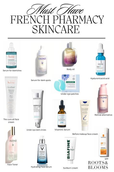 French pharmacy| skincare| Skincare routine| skincare aesthetic minimalistic | cult favorites| french girl| Best French Pharmacy Skincare, French Pharmacy Skincare, French Beauty Aesthetic, Skin Glow Up, French Pharmacy Must Haves, Skin Care Minimal, French Skincare Routine, French Skincare Products, Pharmacy Skincare