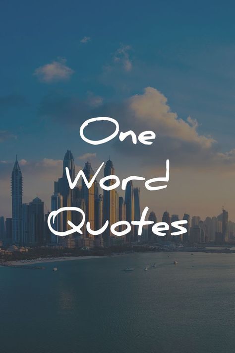 1 Word Inspiration, One Quotes Simple, Thoughts On Instagram, Words That Inspire, 2 Word Motivational Quotes, One Word Motivation, One Word Encouragement, Powerful Single Words, 1 Word Affirmations