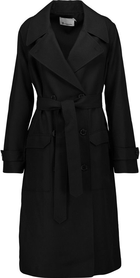 Summer Work Wardrobe, Best Online Shops, Black Trench Coat, Trench Coat Outfit, Long Black Coat, Winter Trench Coat, Outfits Y2k, Office Look, Long Trench Coat