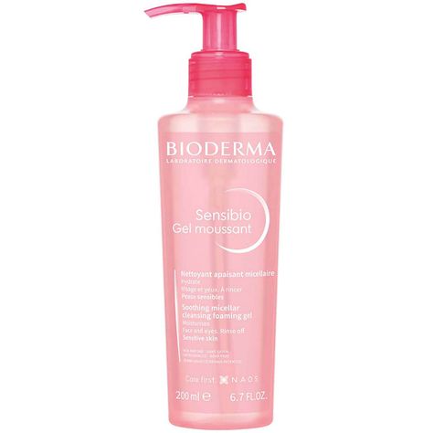 Soothing micellar cleansing gel that reinforces the skin's natural hydration. Gently cleanses & removes makeup Soothes and calms irritations Fragrance-free. For sensitive & intolerant skin. Face. | Bioderma Sensibio Foaming Gel, 6. 7 oz | Dermstore Sensitive Skin Face Wash, Cleanser For Sensitive Skin, Bioderma Sensibio, Natural Hydration, Sensitive Skin Care, Gel Cleanser, Gel Moisturizer, Cleansing Gel, Smoother Skin