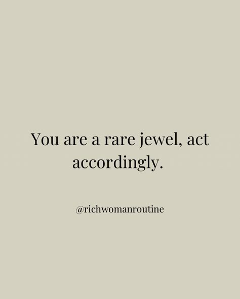 I’m so unique, you won’t find me again ✨ The RWR High Value Bundle is coming SOON! 🥂✨ Learn to elevate your thoughts and your reality to live your best life! ✨ Follow this account, it’s worth it!💸 @richwomanroutine #richwomanroutine #wealthwoman #richwoman #rarejewel #softlife Standard Quotes Woman, The Woman Im Becoming Quotes, Women Worth Quotes, Romanticizing Quotes, Well Kept Woman, Quotes About Not Needing A Man, Know Your Worth Quotes Woman, Worth Quotes Relationships, High Value Woman Quotes