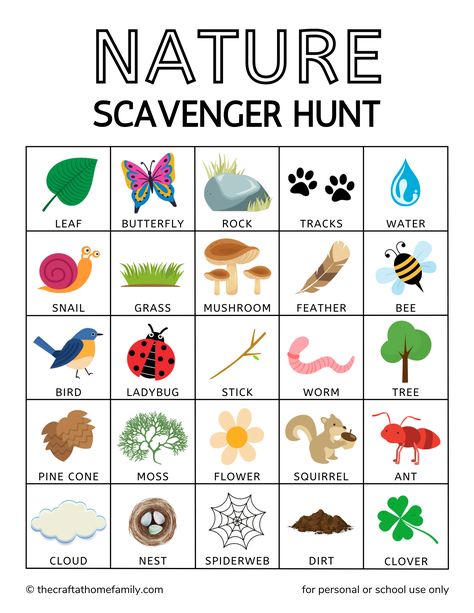 Printable nature scavenger hunt with pictures Nature, Toddler Scavenger Hunt, Nature Scavenger Hunt For Kids, Nature Scavenger Hunt Printable, Nature Walk Scavenger Hunt, Picture Scavenger Hunts, Camping Scavenger Hunts, Outdoor Scavenger Hunt, Nature Scavenger Hunt