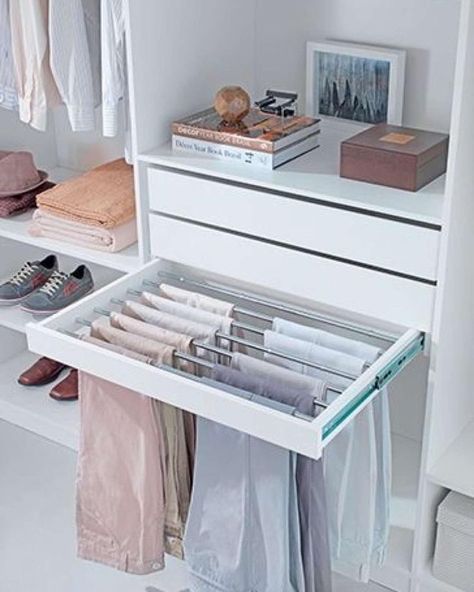 Organized Closet, Walking Closet, Bedroom Cupboards, Closet Layout, Closet Remodel, Bedroom Closet Design, Dream Closets, غرفة ملابس, Clothes And Shoes