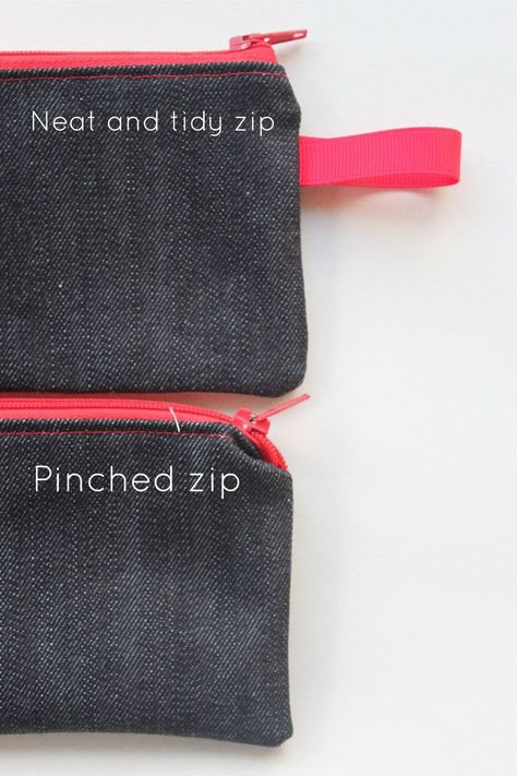 Diy Sac Pochette, Zip Pouch Tutorial, Sew Zipper, Diy Sac, Pouch Tutorial, Aesthetic Crochet, Sewing Purses, Techniques Couture, Patterns Ideas