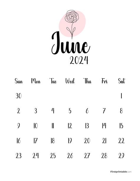 Cute Botanical Calendar June 2024 Fimo, June Aesthetic Month Calendar 2024, June Calender Aesthetic, June Month Calendar 2024, June Calendar 2024 Aesthetic, Kalender Aesthetic, June Aesthetic, Aesthetic Planners, June Calendar Printable